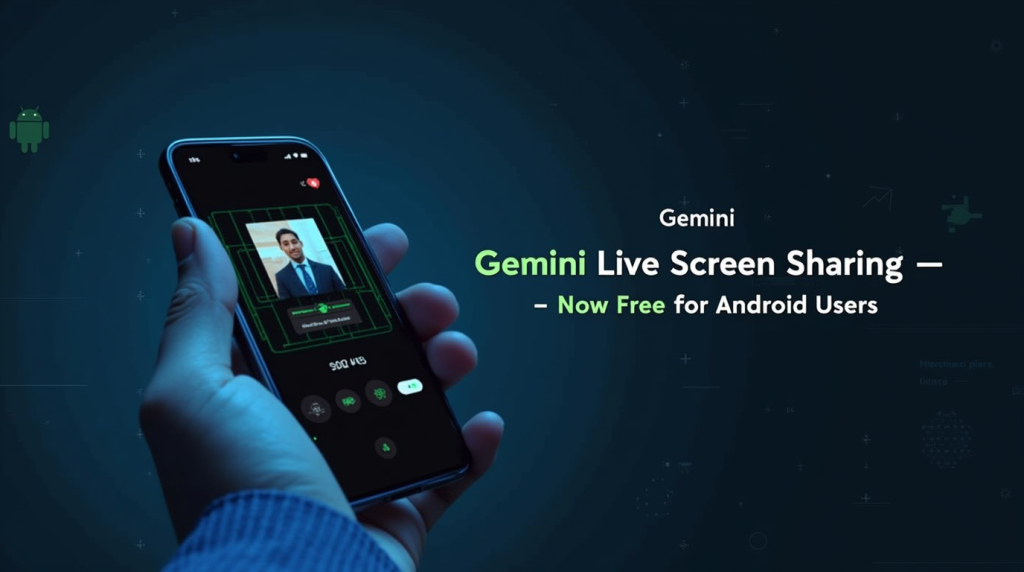 قابلیت اشتراک‌گذاری صفحه Gemini Live