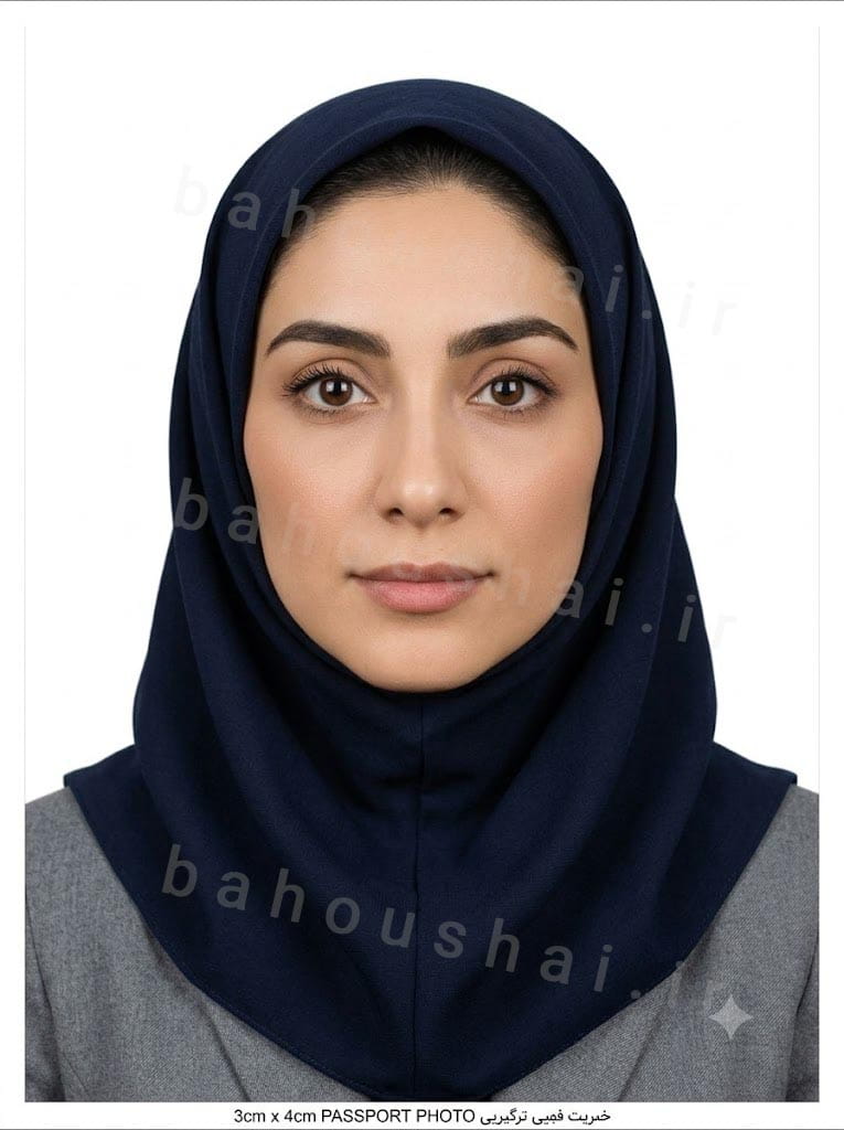 ساخت عکس پرسنلی 3 در 4 با هوش مصنوعی برای خروچی خاتم‌ ها