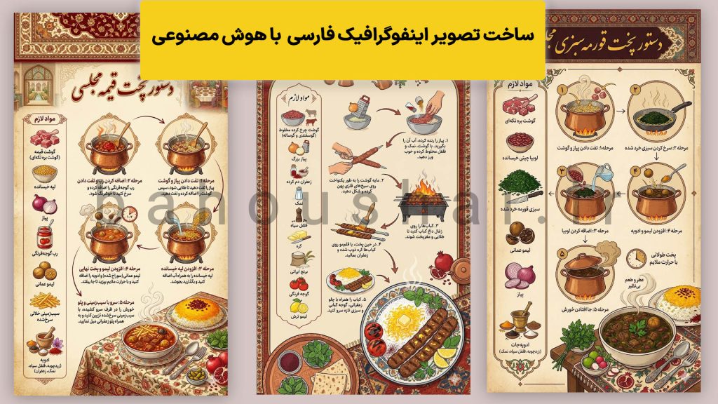 ساخت تصویر اینفوگرافیک فارسی با هوش مصنوعی