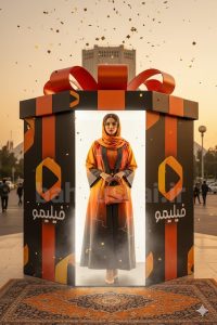 ساخت تیزر تبلیغاتی برند با استفاده از بانو با لباس برند