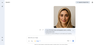 ساخت تصویر کریسمس با هوش مصنوعی نانوبنانای جمنای
