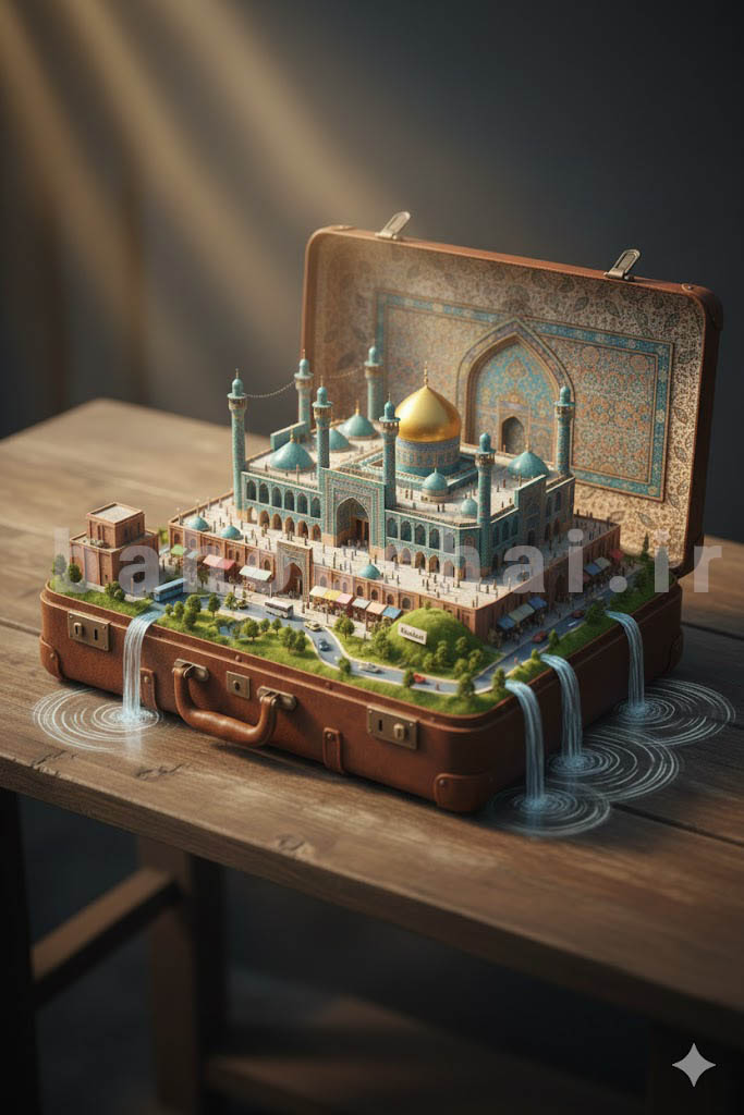 ساخت عکس چمدان شهر با هوش مصنوعی