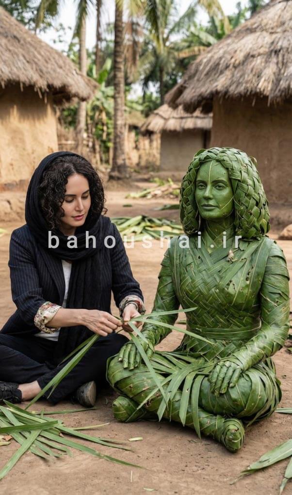 ساخت تصویر مجسمه حصیری با هوش مصنوعی
