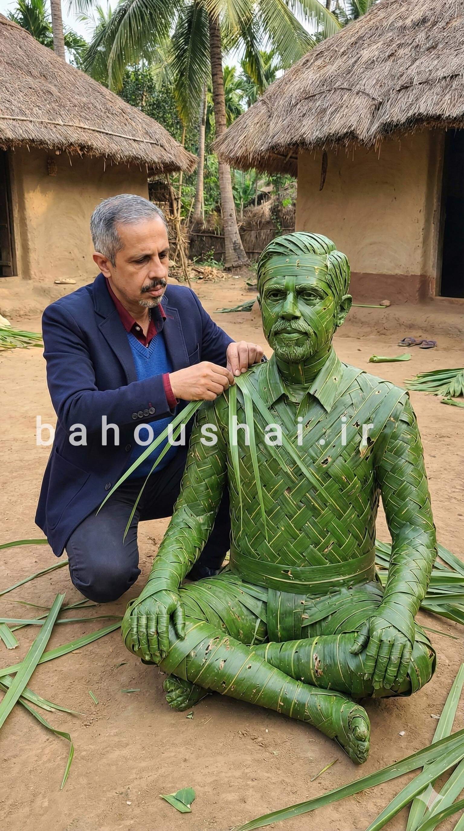 ساخت تصویر مجسمه حصیری با هوش مصنوعی