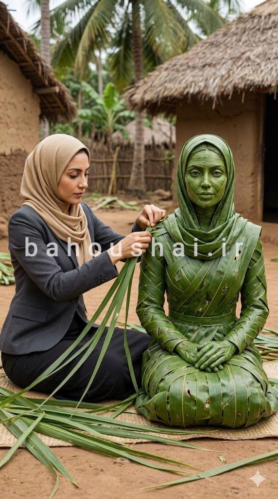 ساخت تصویر مجسمه حصیری با هوش مصنوعی