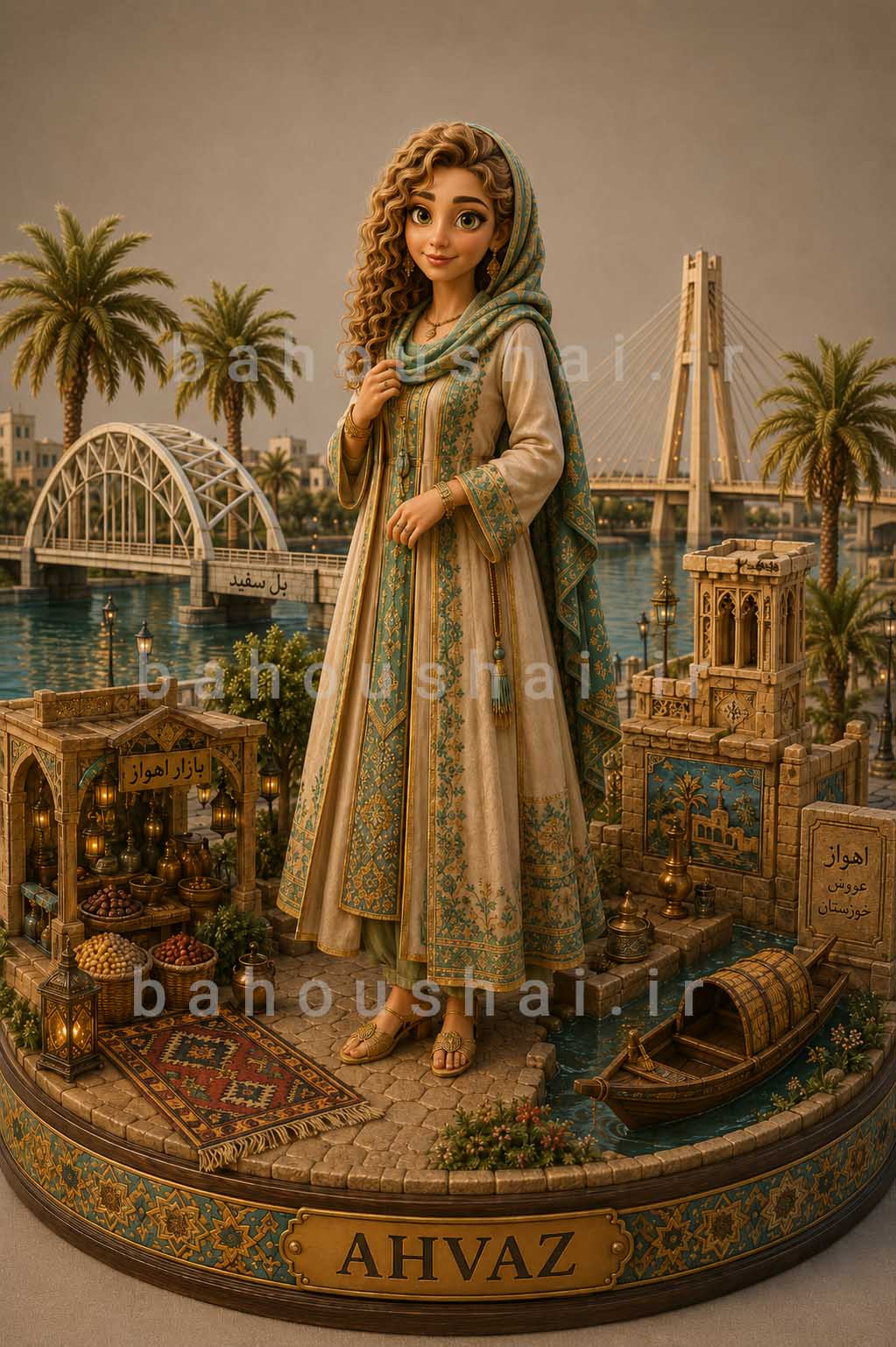 تبدیل عکس به فیگور سه بعدی پیکسار با هوش مصنوعی اهواز