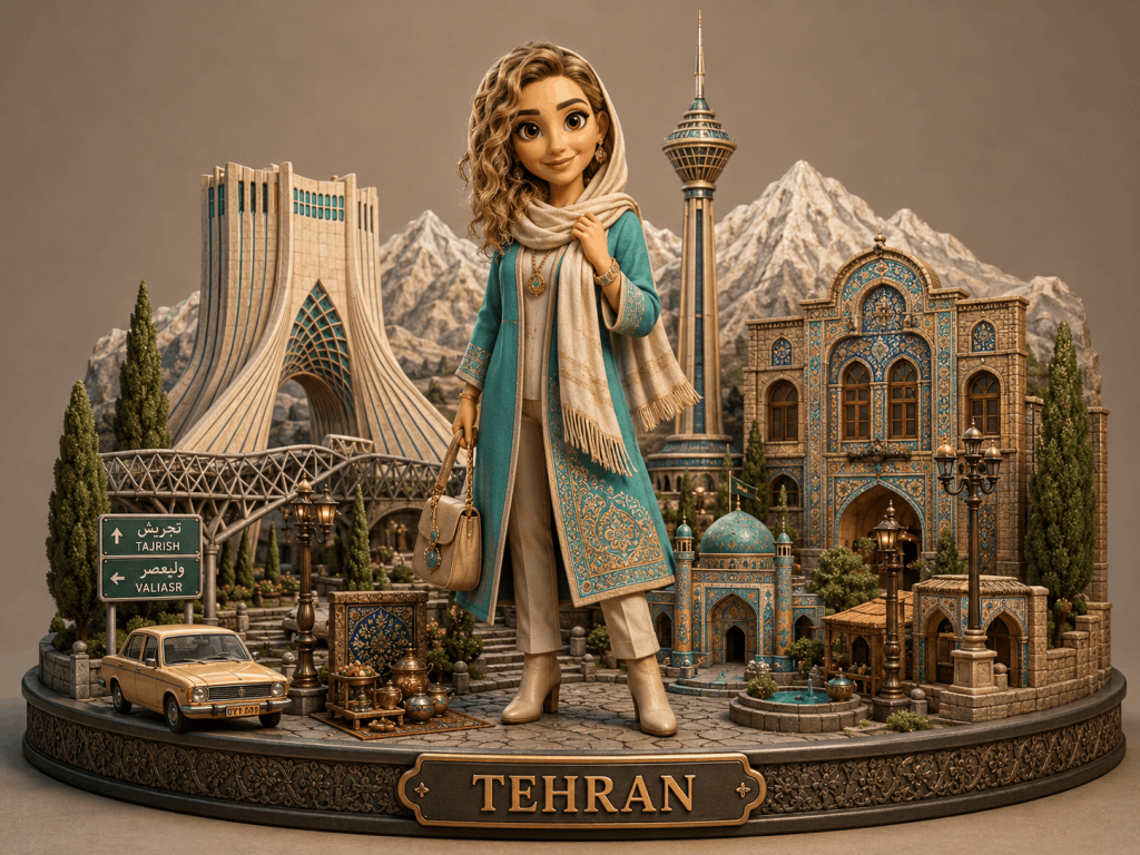 تبدیل عکس به فیگور سه بعدی پیکسار با هوش مصنوعی شهر تهران