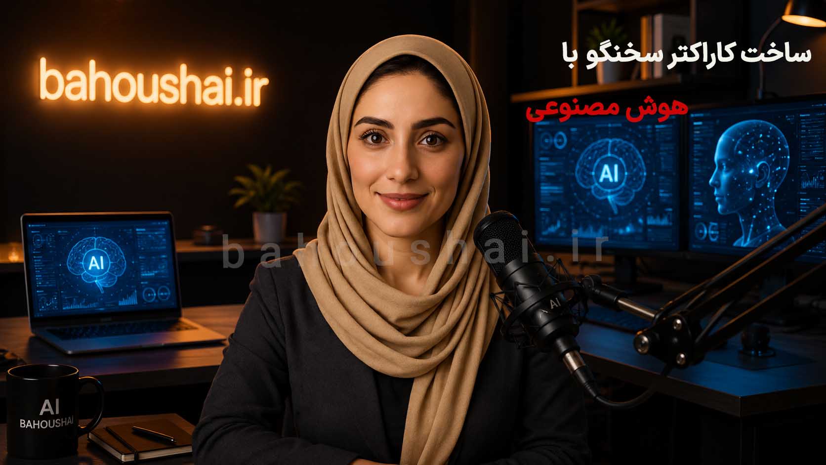 ساخت کاراکتر سخنگو با هوش مصنوعی برای سایت باهوش