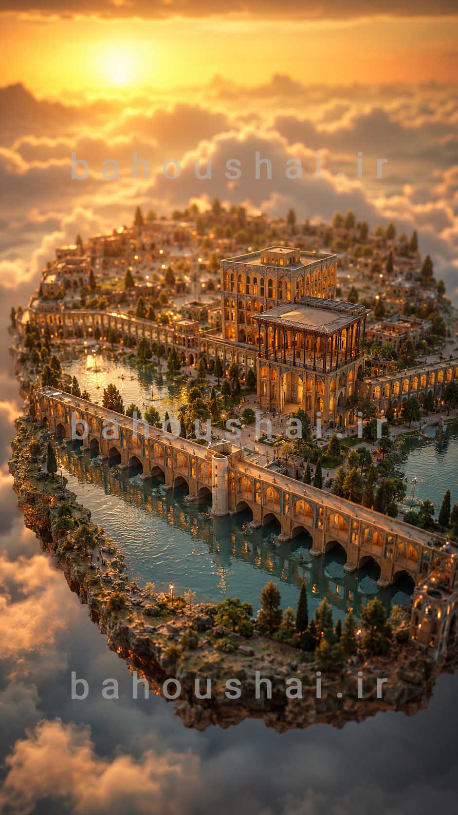 ساخت تصاویر سه بعدی با هوش مصنوعی برای شهر اصفهان