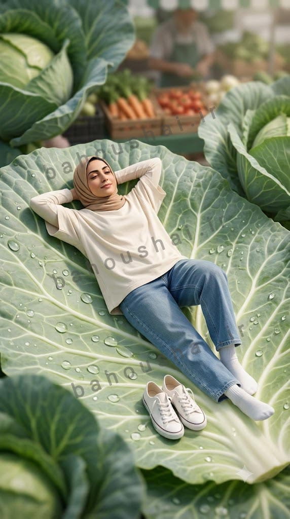 ساخت عکس مینیاتوری با هوش مصنوعی برای کلم و کاهو
