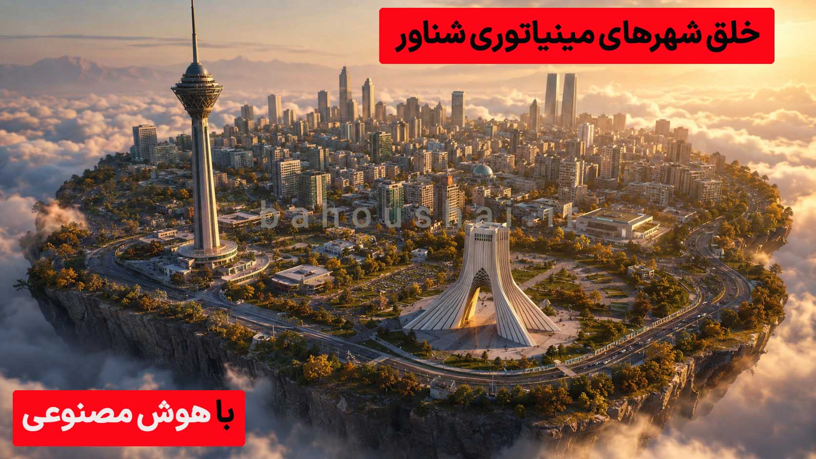 ساخت تصاویر سه بعدی با هوش مصنوعی برای تهران